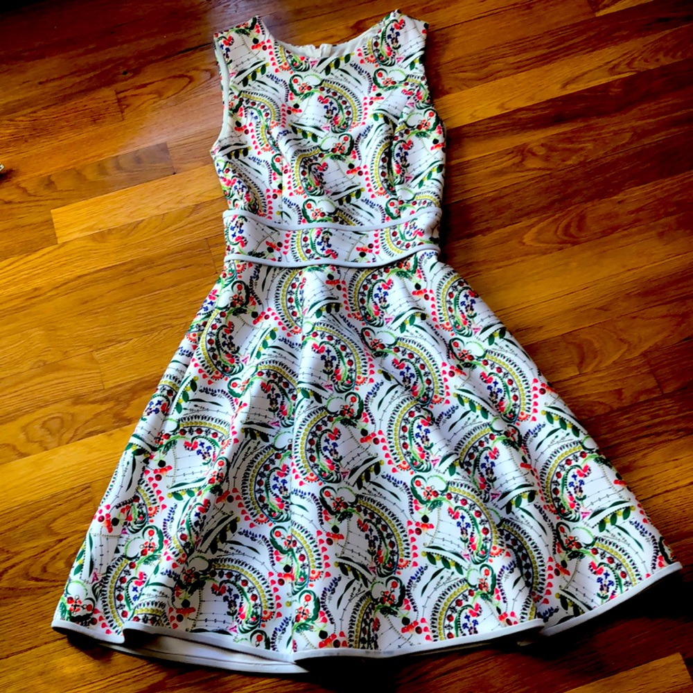 Cynthia Rowley Bonded Fit & Flare Dress